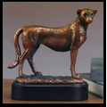 Cheetah figurine 7.5"W x 8.5"H